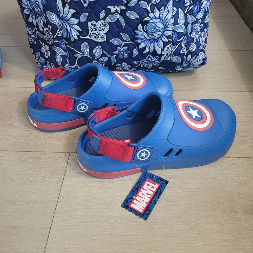 Captain America Clog Sandals Slip On Mens Size 9